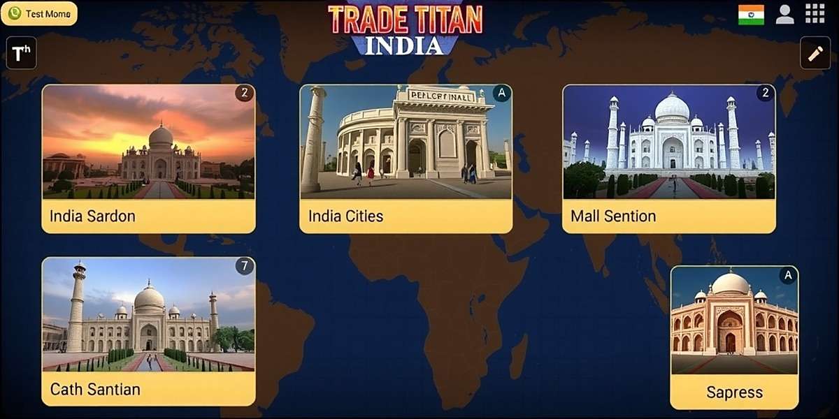 Trade Titan India Gameplay Screenshot Trade Titan India gameplay showing business options across different Indian cities