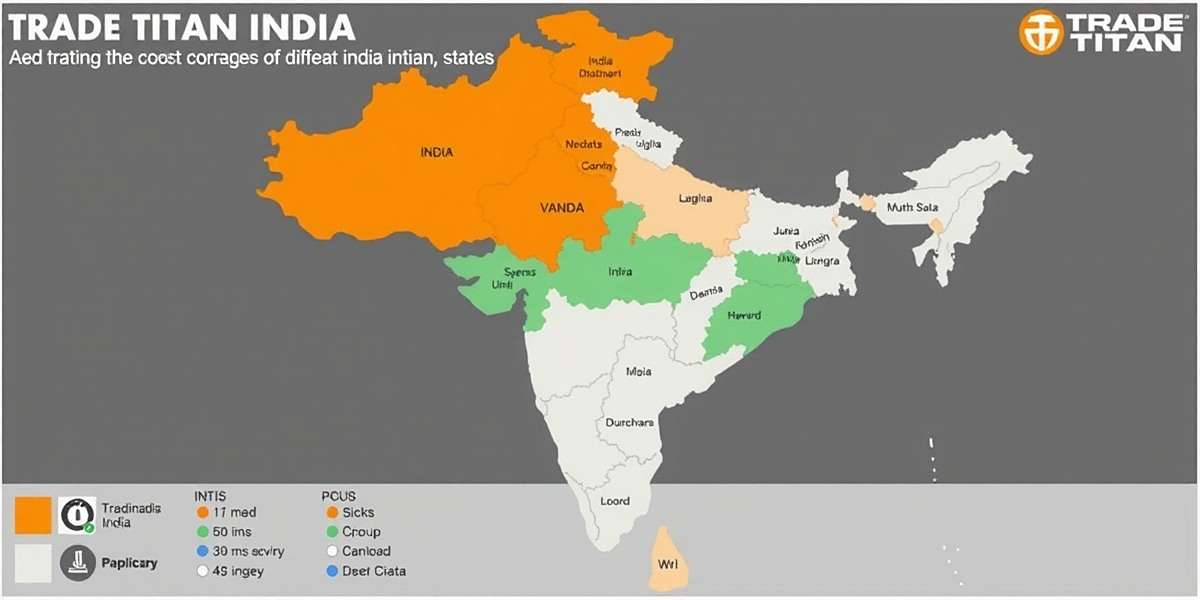Trade Titan India - Regional Popularity Trade Titan India download distribution map showing popularity across different Indian states