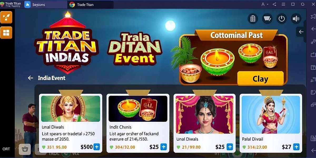 Trade Titan India - Diwali Event Trade Titan India Diwali event screenshot showing festive decorations and special in-game offers